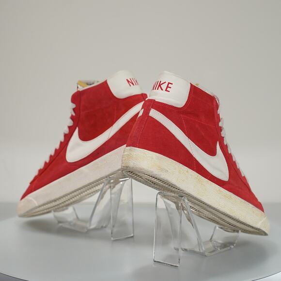 Nike Blazer High Suede VNTG Crimson Red - Size 11.5 - Picture 3 of 9